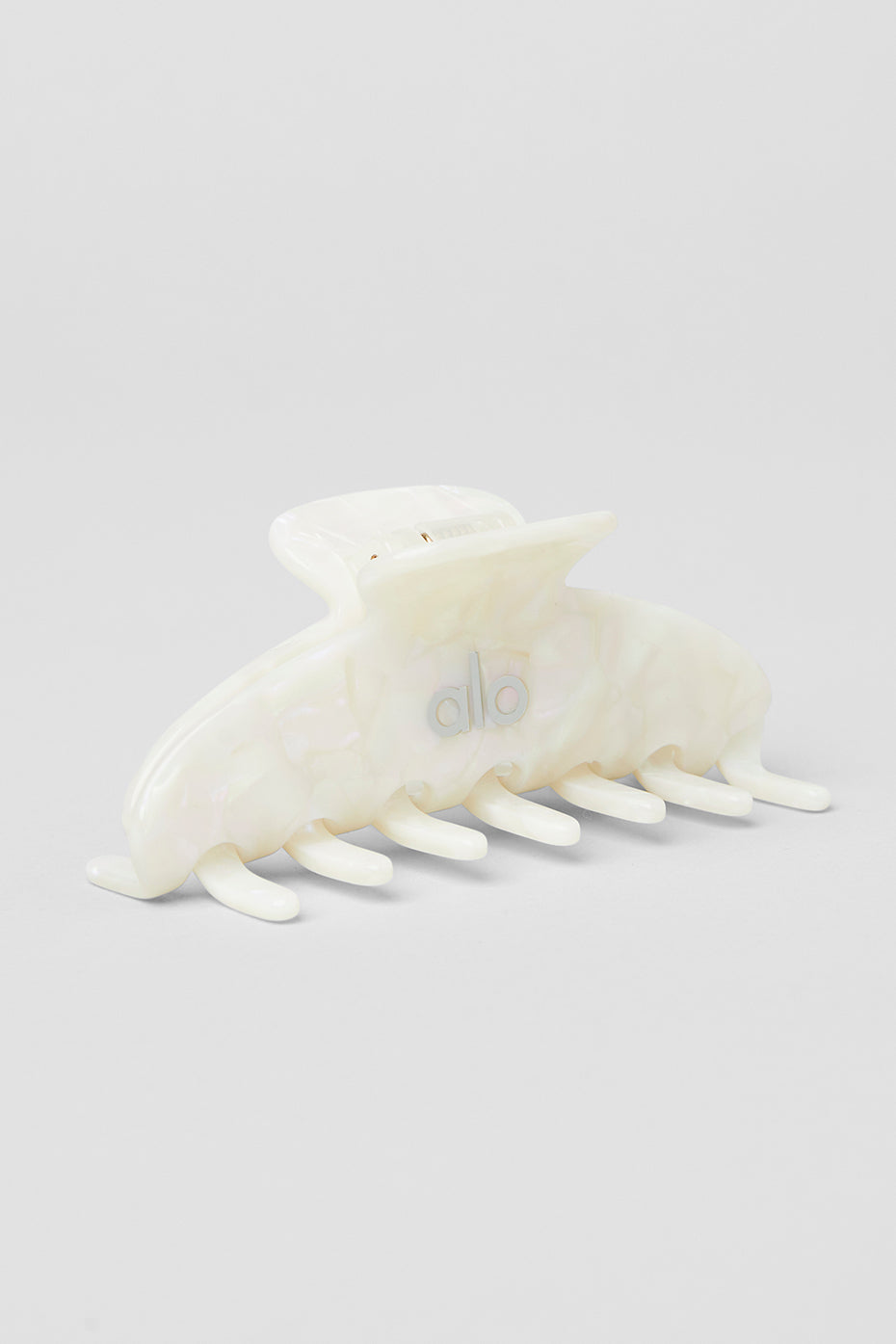 Pince à cheveux 90's – Blanc nacré