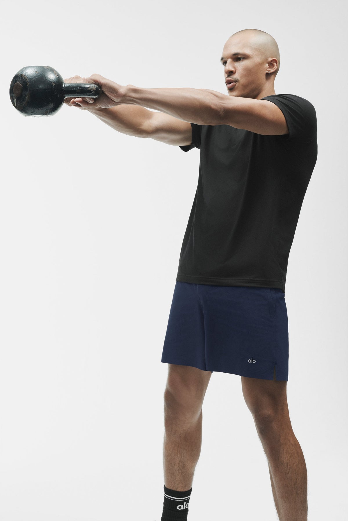 T-shirt col rond Conquer Reform – Noir