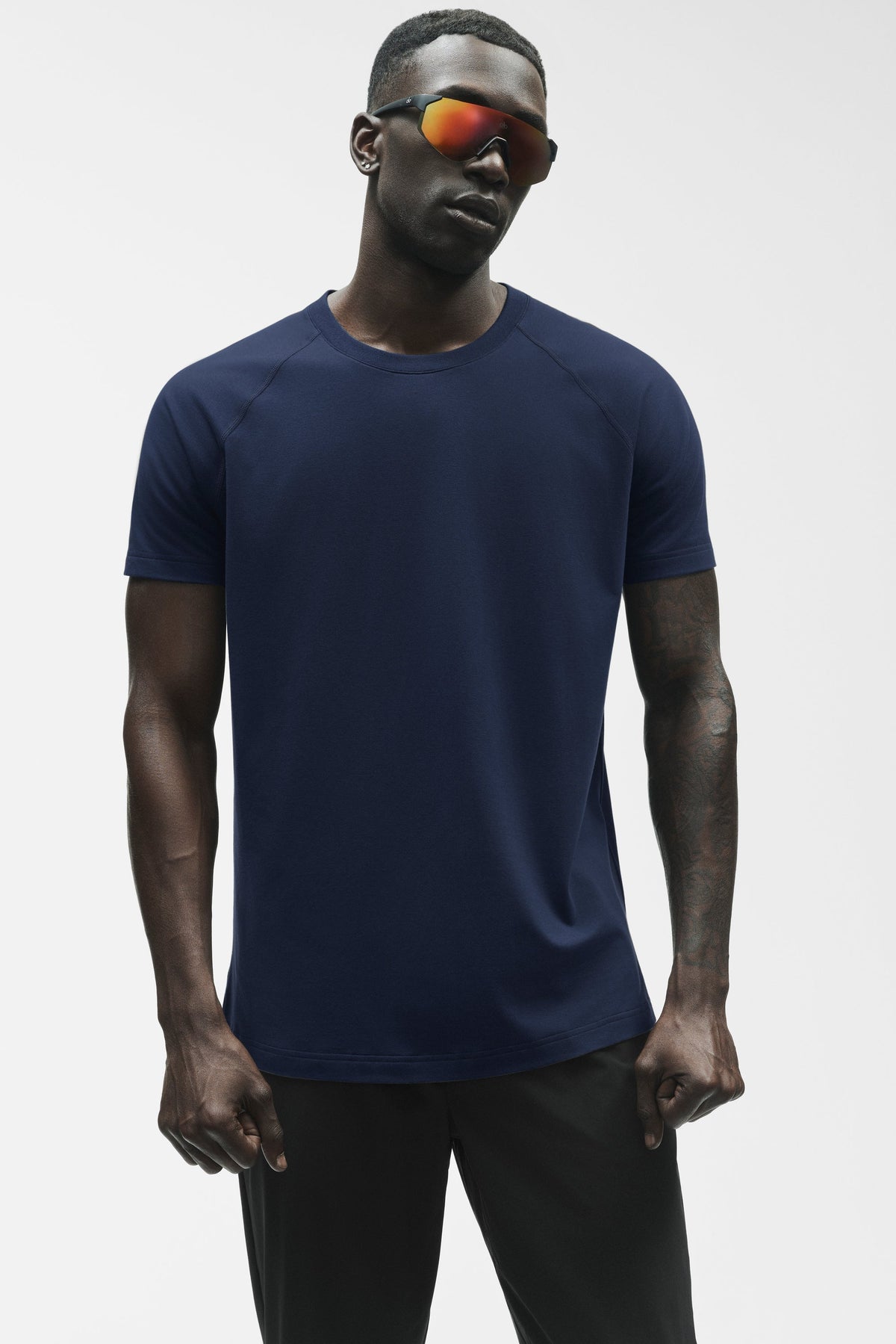 T-shirt col rond ALO Vapor – Bleu marine