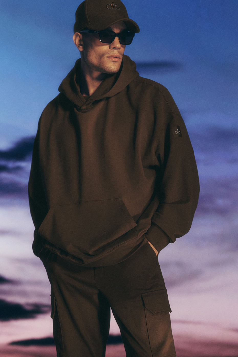 Hoodie Double Take – Espresso (marron foncé)