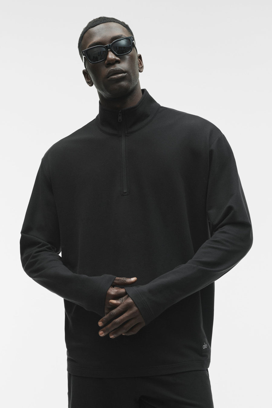 Haut manches longues demi-zip Double Take