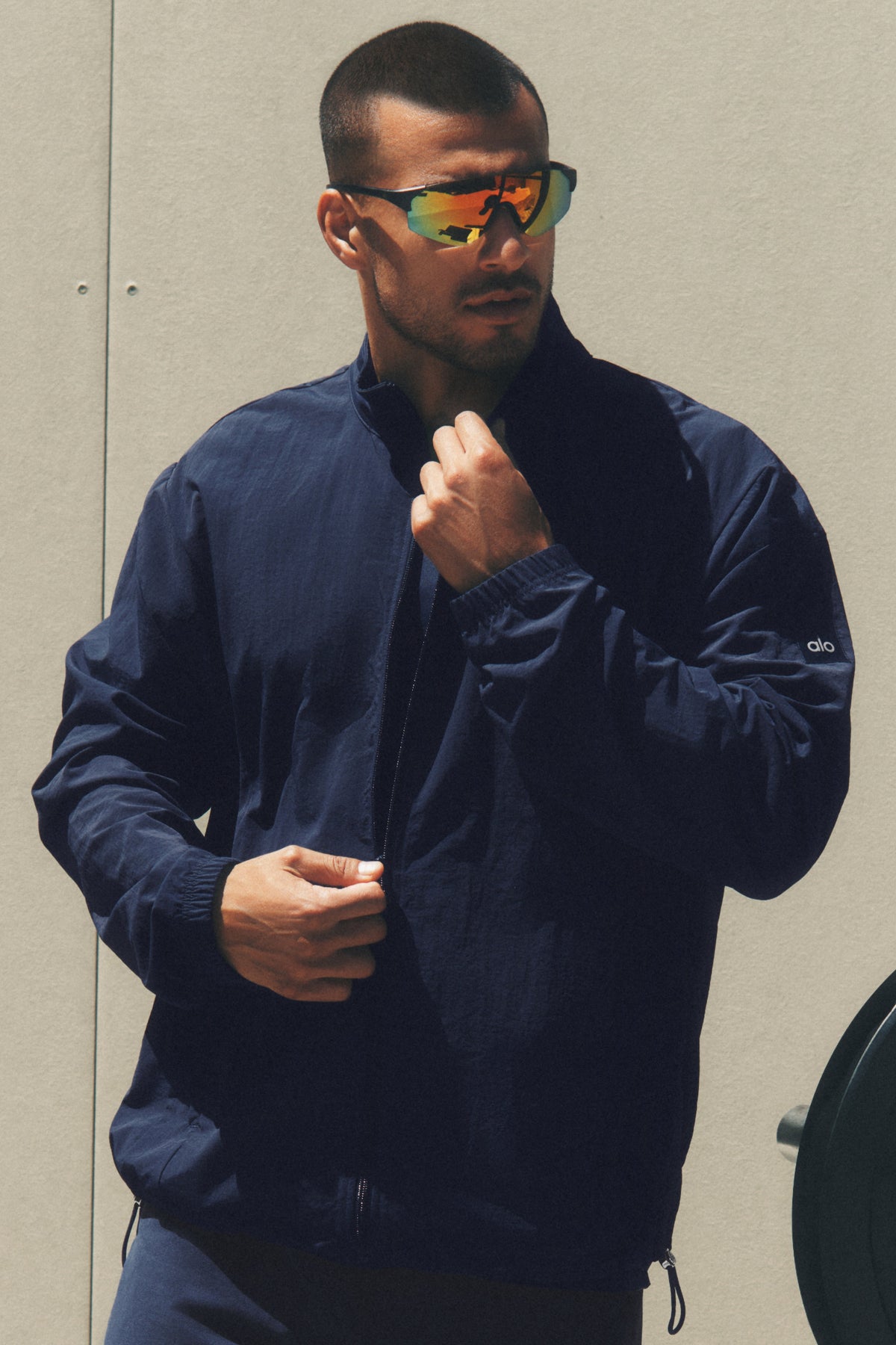 Veste de survêtement zippée Takeaway Track – Bleu marine