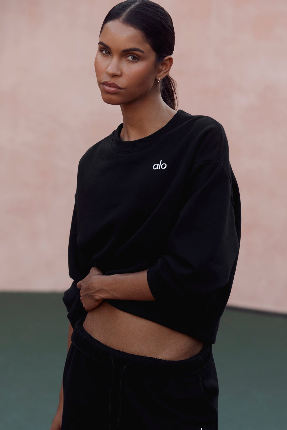 Sweat col rond Accolade – Noir