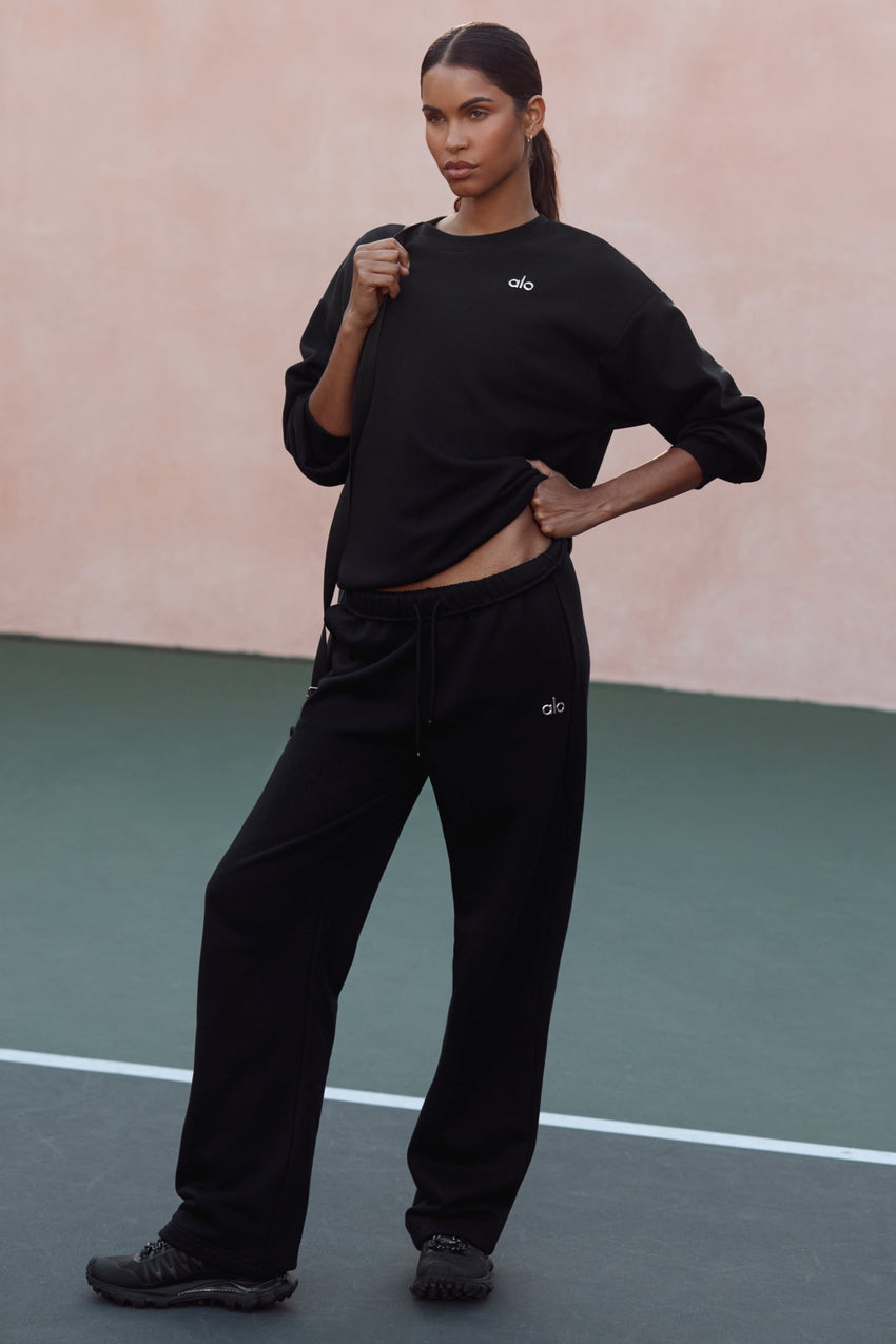 Jogging jambe droite Accolade – Noir